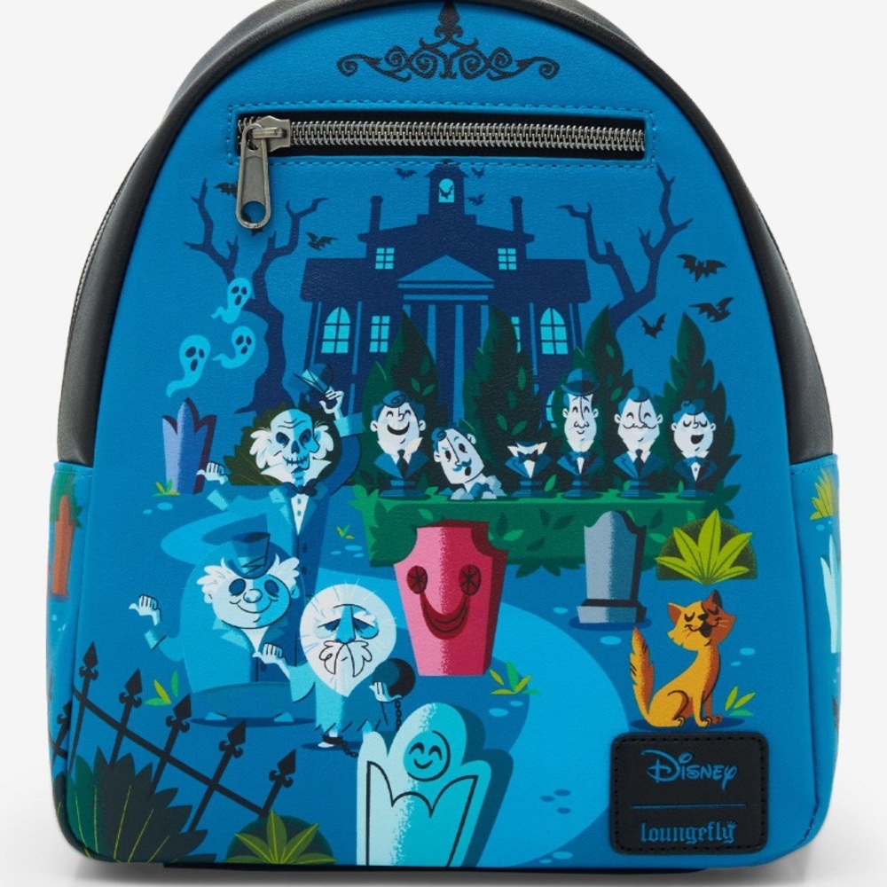 Loungefly Disney The Haunted Mansion Cartoon Artwork Mini Backpack Hot Topic